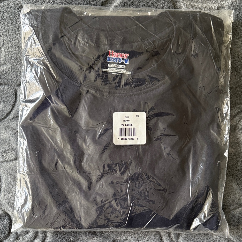 Hanes Men's Dark Gray Short Sleeve Tee